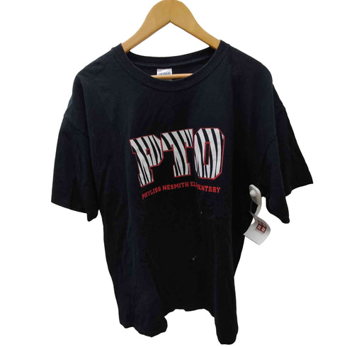 GILDAN ボディ PTO ゼブラ柄 ロゴ プリント Tシャツ メンズ import:XL
