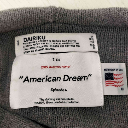 ダイリク DAIRIKU 25SS I LOVE MUSIC Pullover Knit メンズ FREE