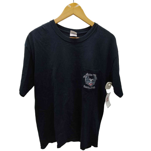 GILDAN ボディ WHITE EAGLE 大鷲 両面プリント Tシャツ メンズ import:L