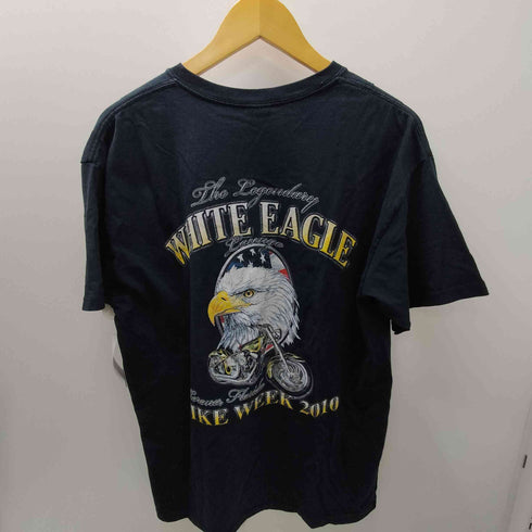 GILDAN ボディ WHITE EAGLE 大鷲 両面プリント Tシャツ メンズ import:L