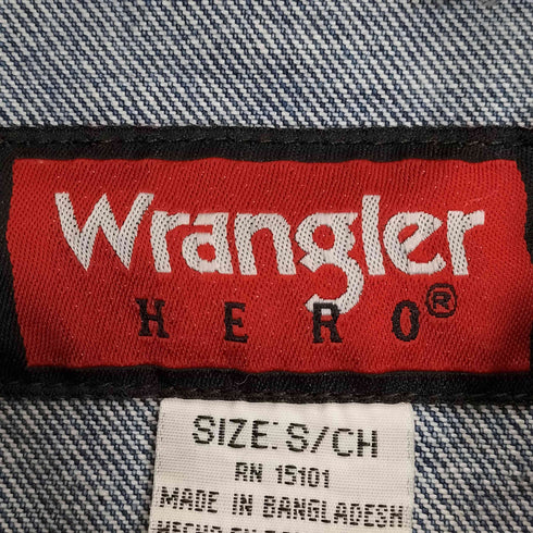 ラングラー Wrangler 90s バングラデシュ製 4th デニムジャケット メンズ import:S