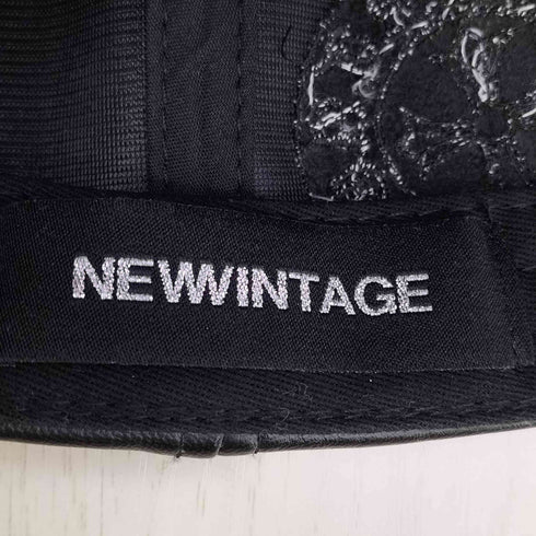 NEWVINTAGE CHROME YORK レザーキャップ メンズ