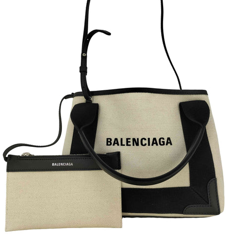 バレンシアガ BALENCIAGA Navy Cabas XS ネイビーカバスXS 2WAYバッグ レディース