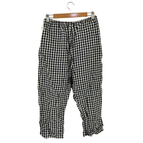 フォグリネンワーク fog linen work リトアニアリネン ギンガムチェックパンツ レディース