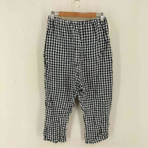 フォグリネンワーク fog linen work リトアニアリネン ギンガムチェックパンツ レディース
