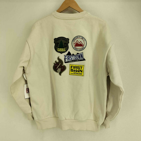 ファーストダウン FIRST DOWN ロゴワッペン 裏起毛 ヘビースウェット メンズ import:M