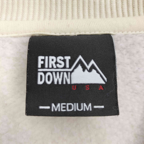ファーストダウン FIRST DOWN ロゴワッペン 裏起毛 ヘビースウェット メンズ import:M