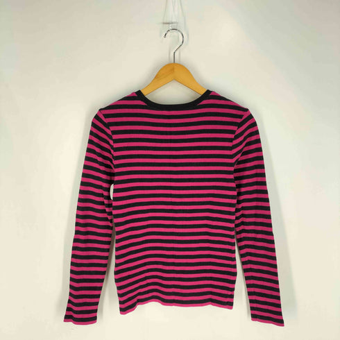 ラルフローレン RALPH LAUREN ポ二ー刺繍 ボーダー クルーネックTシャツ レディース import:S