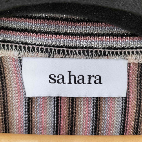 サハラ sahara Striped Glitter Dress レディース