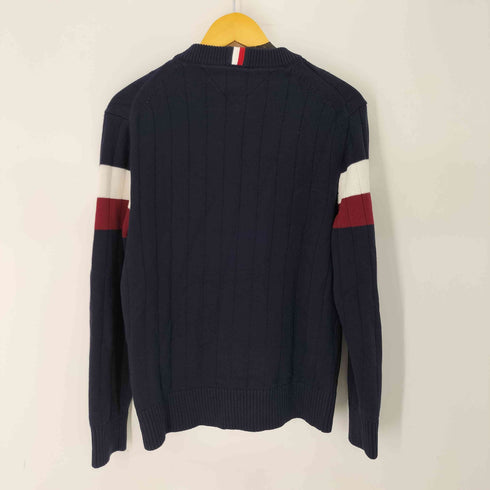 トミーヒルフィガー TOMMY HILFIGER クルーネック コットンニット セーター メンズ import:S