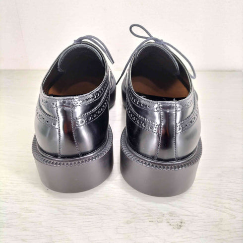 プラダ PRADA メダリオン ウイングチップ カーフダービーシューズ メンズ 6 1/2