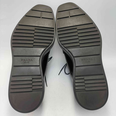プラダ PRADA メダリオン ウイングチップ カーフダービーシューズ メンズ 6 1/2