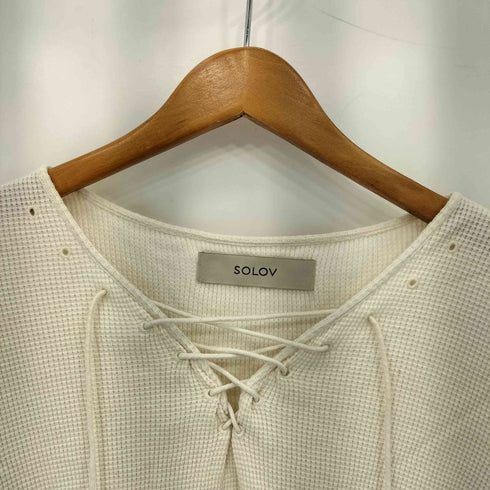 ソロヴ SOLOV ワッフル Long Sleeve T-Shirt レディース