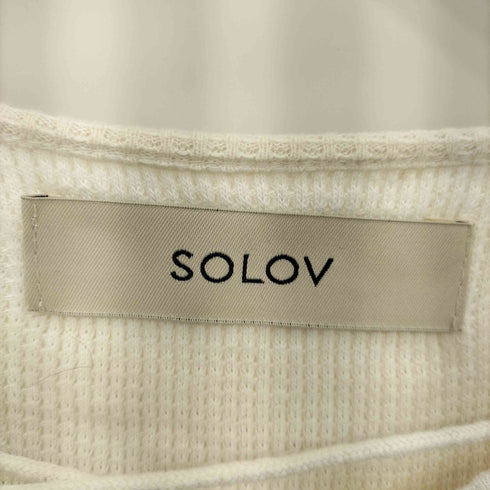 ソロヴ SOLOV ワッフル Long Sleeve T-Shirt レディース