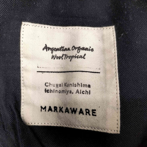 マーカウェア markaware 18AW FRONT PLEATS PEGTOP ORGANIC WOOL TROPICAL メンズ JPN:1