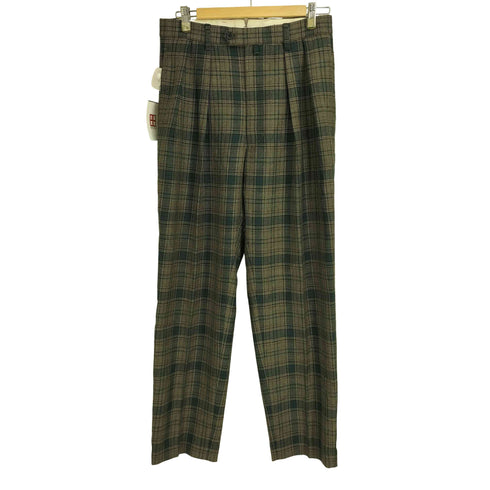 マッキントッシュフィロソフィー MACKINTOSH PHILOSOPHY ウール チェック 2タックスラックスパンツ メンズ 5