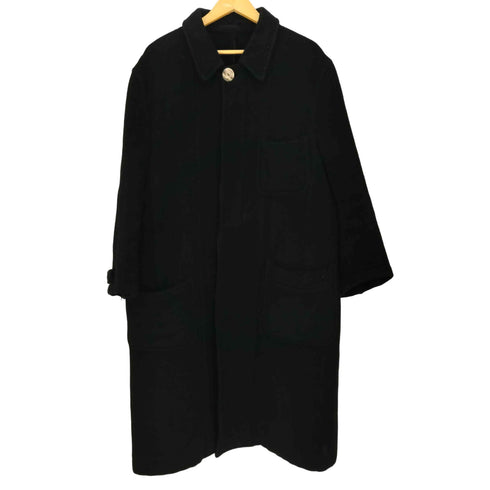 コムデギャルソンオム COMME des GARCONS HOMME 90s 96AW 田中オム 比翼ウールコットン ロングコート メンズ JPN:S