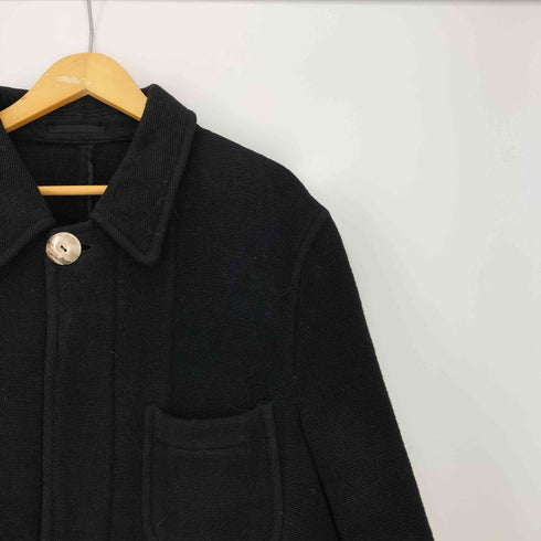 コムデギャルソンオム COMME des GARCONS HOMME 90s 96AW 田中オム 比翼ウールコットン ロングコート メンズ JPN:S