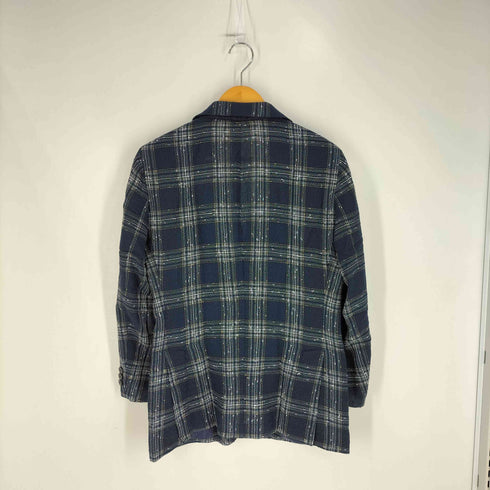 ROYAL ROW イタリア製 シアー チェック テーラードジャケット メンズ