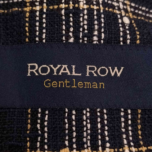 ROYAL ROW イタリア製 シアー チェック テーラードジャケット メンズ