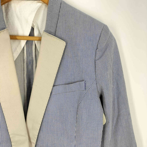 ソブ Sov. 背抜き ストライプ テーラードジャケット メンズ 38