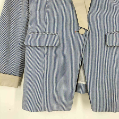 ソブ Sov. 背抜き ストライプ テーラードジャケット メンズ 38