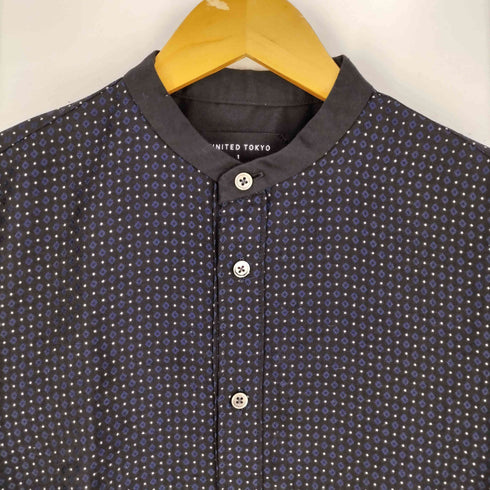 ユナイテッドトウキョウ UNITED TOKYO 小紋ロングバンドカラーシャツ メンズ JPN:1