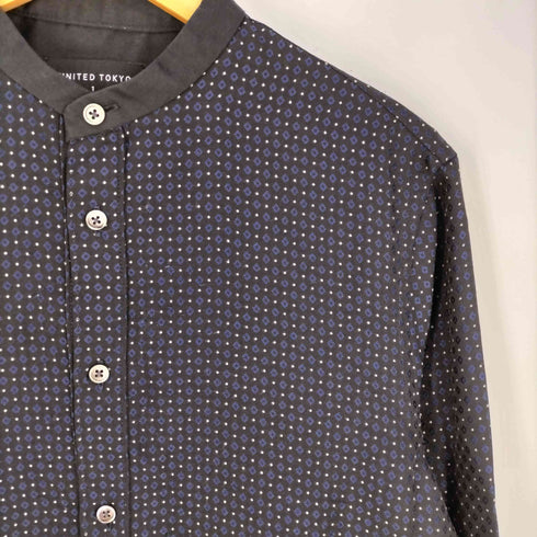 ユナイテッドトウキョウ UNITED TOKYO 小紋ロングバンドカラーシャツ メンズ JPN:1