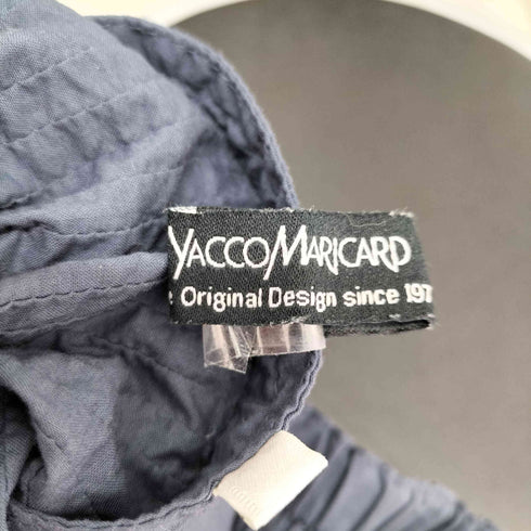 ヤッコマリカルド YACCO MARICARD ピンタックウエストゴムワイドパンツ レディース 1