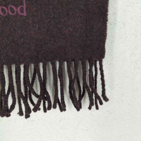 ヴィヴィアンウエストウッド Vivienne Westwood ロゴ刺繍ウールマフラー メンズ