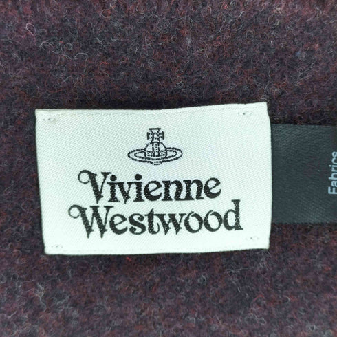 ヴィヴィアンウエストウッド Vivienne Westwood ロゴ刺繍ウールマフラー メンズ