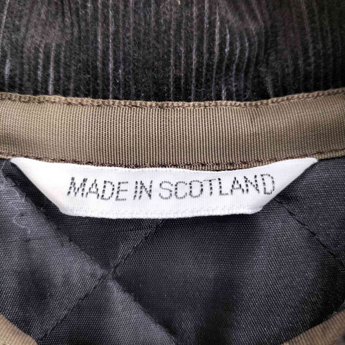 マッキントッシュ Mackintosh 90S 旧タグ スコットランド製 襟コーデュロイ キルティングジャケット メンズ UK:38