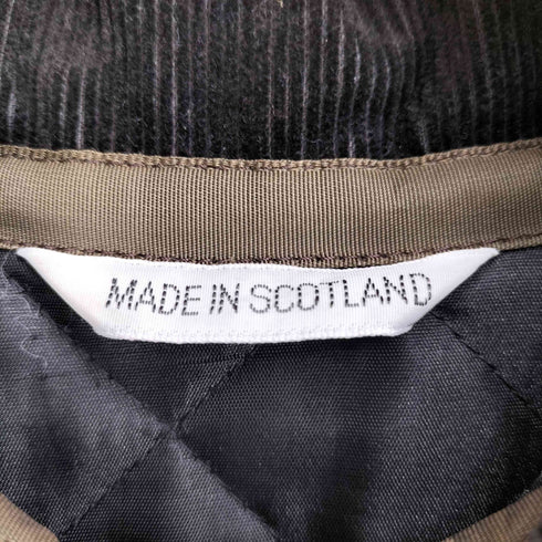 マッキントッシュ Mackintosh 90S 旧タグ スコットランド製 襟コーデュロイ キルティングジャケット メンズ UK:38