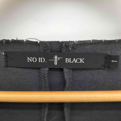ノーアイディー NO ID. シンセティックレザー切替ルーズPOプルオーバー Y2K メンズ JPN:1