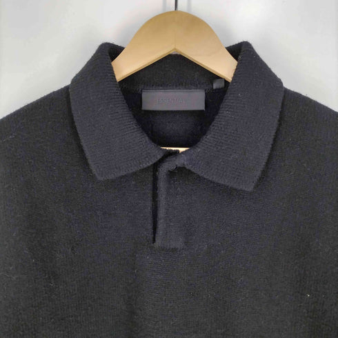 エッセンシャル ESSENTIALS ポリナイロン ニットポロシャツ メンズ XXS