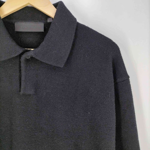 エッセンシャル ESSENTIALS ポリナイロン ニットポロシャツ メンズ XXS