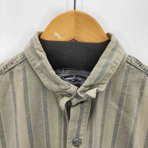LEGENDARY BONHOMME MADE IN USA ストライプレギュラーカラーL/S シャツ メンズ JPN:L