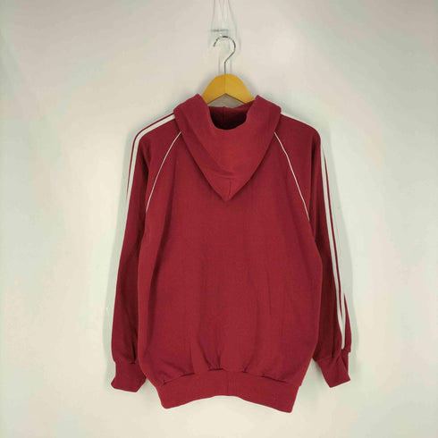 アディダスオリジナルス adidas Originals 80S USA製 フロッキー トレフォイルロゴ ジップパーカー メンズ import:L