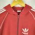 アディダスオリジナルス adidas Originals 80S USA製 フロッキー トレフォイルロゴ ジップパーカー メンズ import:L