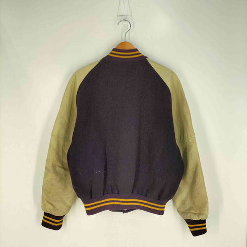 ホロウェイ HOLLOWAY 60s BUREAU HOLLOWAY ウール アームレザー スタジアムジャケット バーシティージャケット メンズ 46
