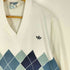 アディダスオリジナルス adidas Originals 80S フランス製 アーガイル Vネック スウェット メンズ 180