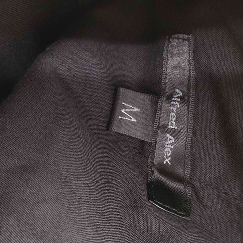 ALFRED ALEX フェイクレイヤードダブルウエストワイドスラックスパンツ メンズ JPN:M