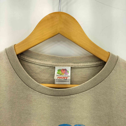 フルーツオブザルーム FRUIT OF THE LOOM 90-00s フロントプリント クルーネック半袖Tシャツ メンズ L