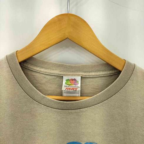フルーツオブザルーム FRUIT OF THE LOOM 90-00s フロントプリント クルーネック半袖Tシャツ メンズ L