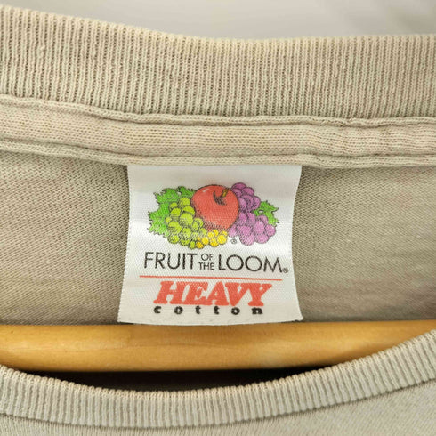 フルーツオブザルーム FRUIT OF THE LOOM 90-00s フロントプリント クルーネック半袖Tシャツ メンズ L