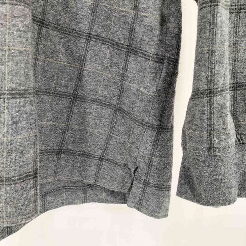 BASIC EQUIPMENT 00s チェック ロングスリーブ ポロシャツ メンズ XL