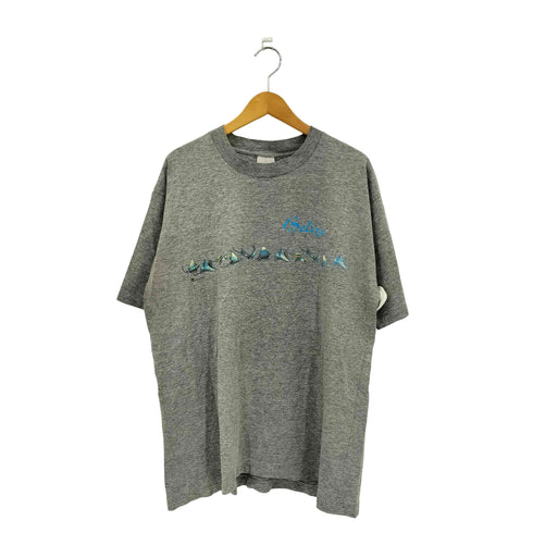 ADVANCE TEES 90s ベルギー製 シングルステッチ フィッシュプリント クルーネック半袖Tシャツ メンズ XL