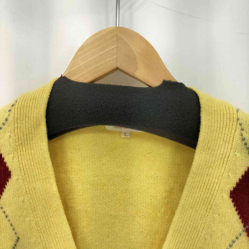 バラクータ BARACUTA アーガイル柄 ウールカシミヤ カーディガン メンズ L