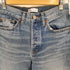 ザラ ZARA エクストラ ロング ミッドライズ TRF ストレートレッグ メタリックジーンズ ハイウエストデニム レディース EUR:34