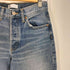 ザラ ZARA エクストラ ロング ミッドライズ TRF ストレートレッグ メタリックジーンズ ハイウエストデニム レディース EUR:34